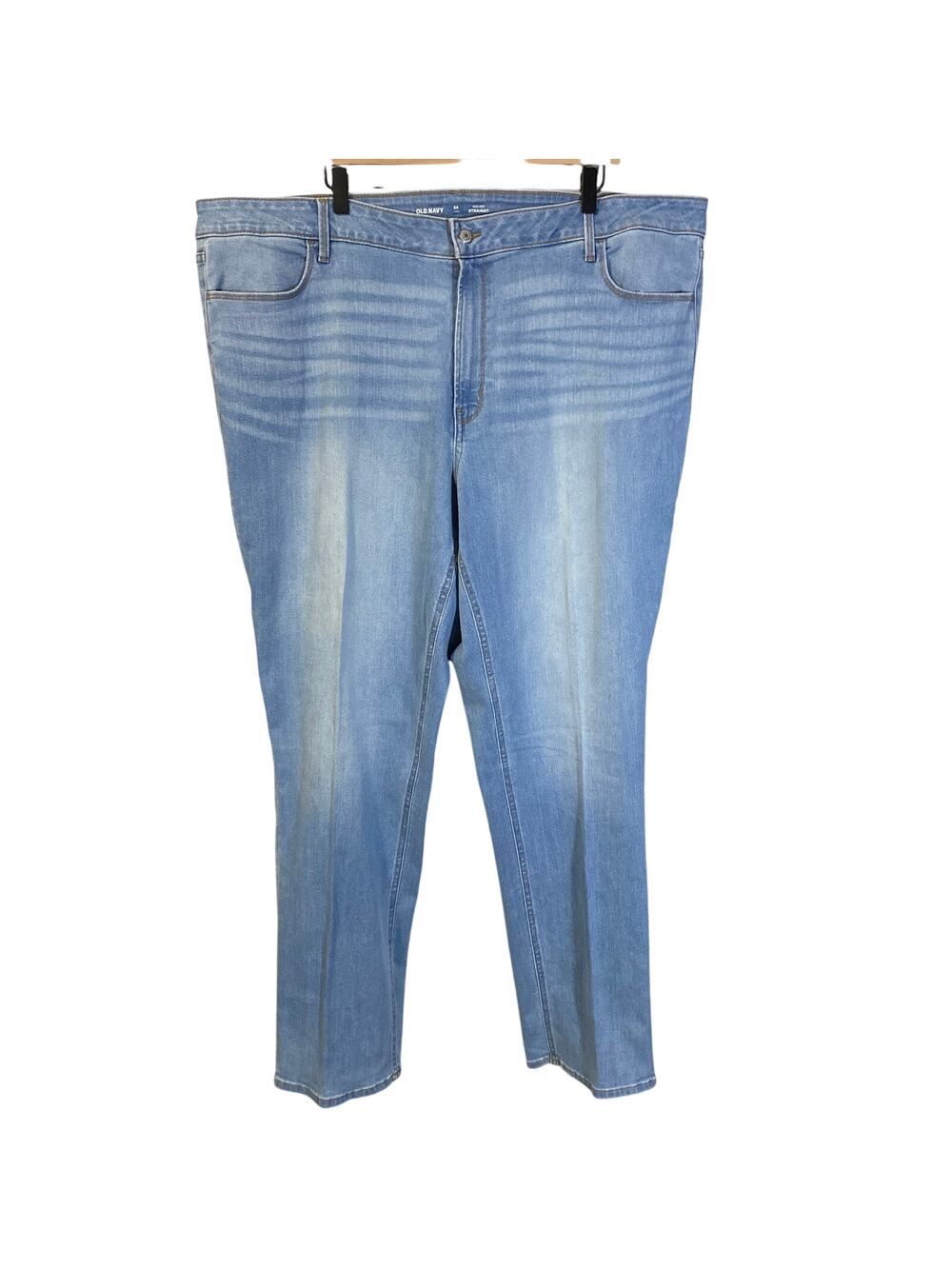 Old Navy High-Waisted Wow Straight Jeans Santa Catarina Wash Denim Plus Sz 24 L
